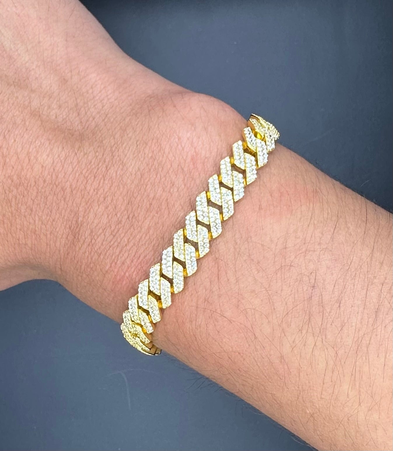 Cuban link bañado oro 8mm
