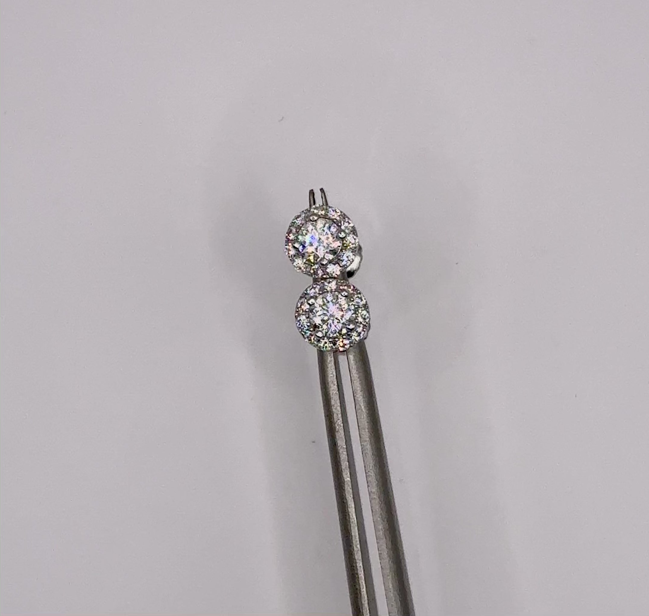 Aretes moissanita