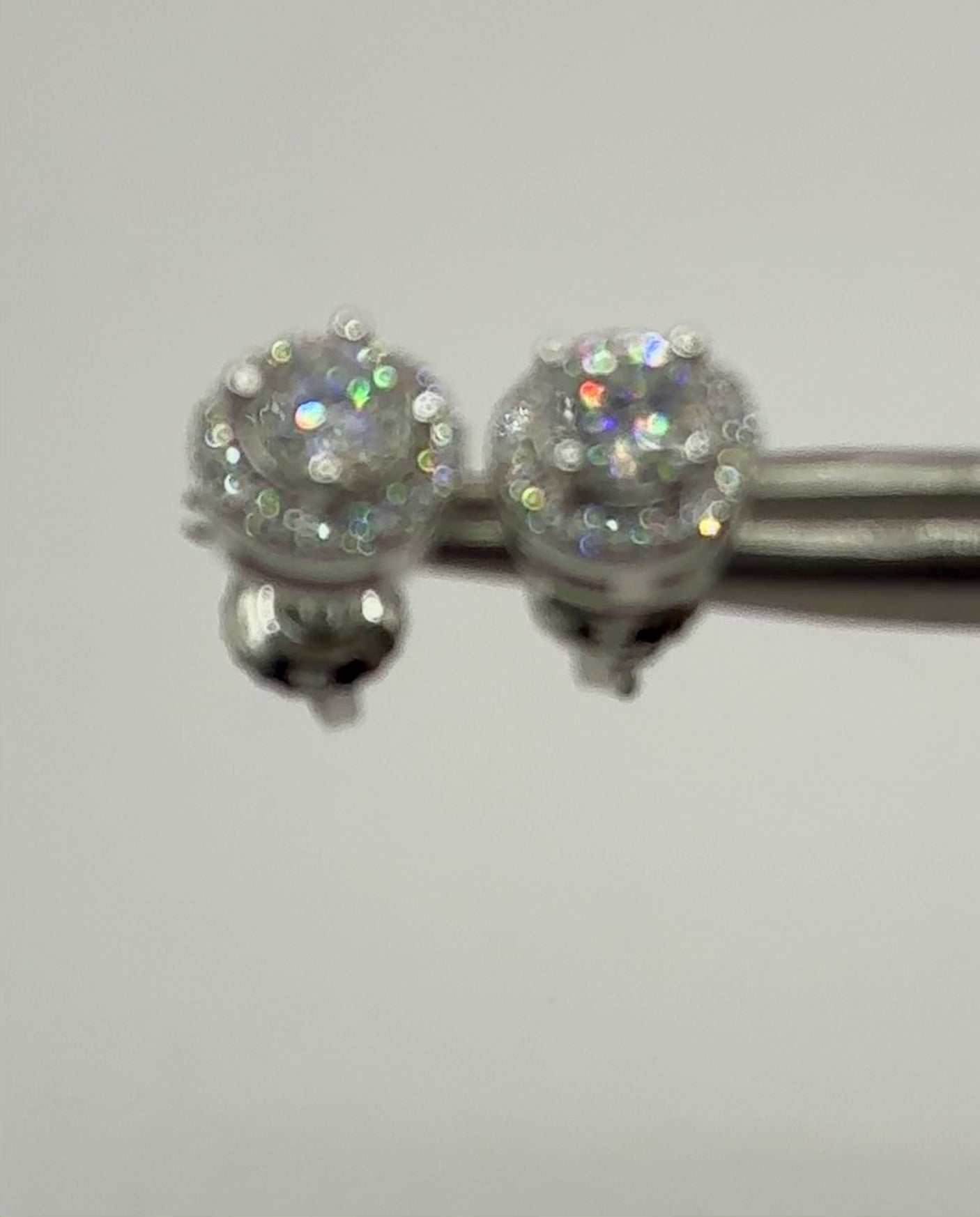 Aretes moissanita
