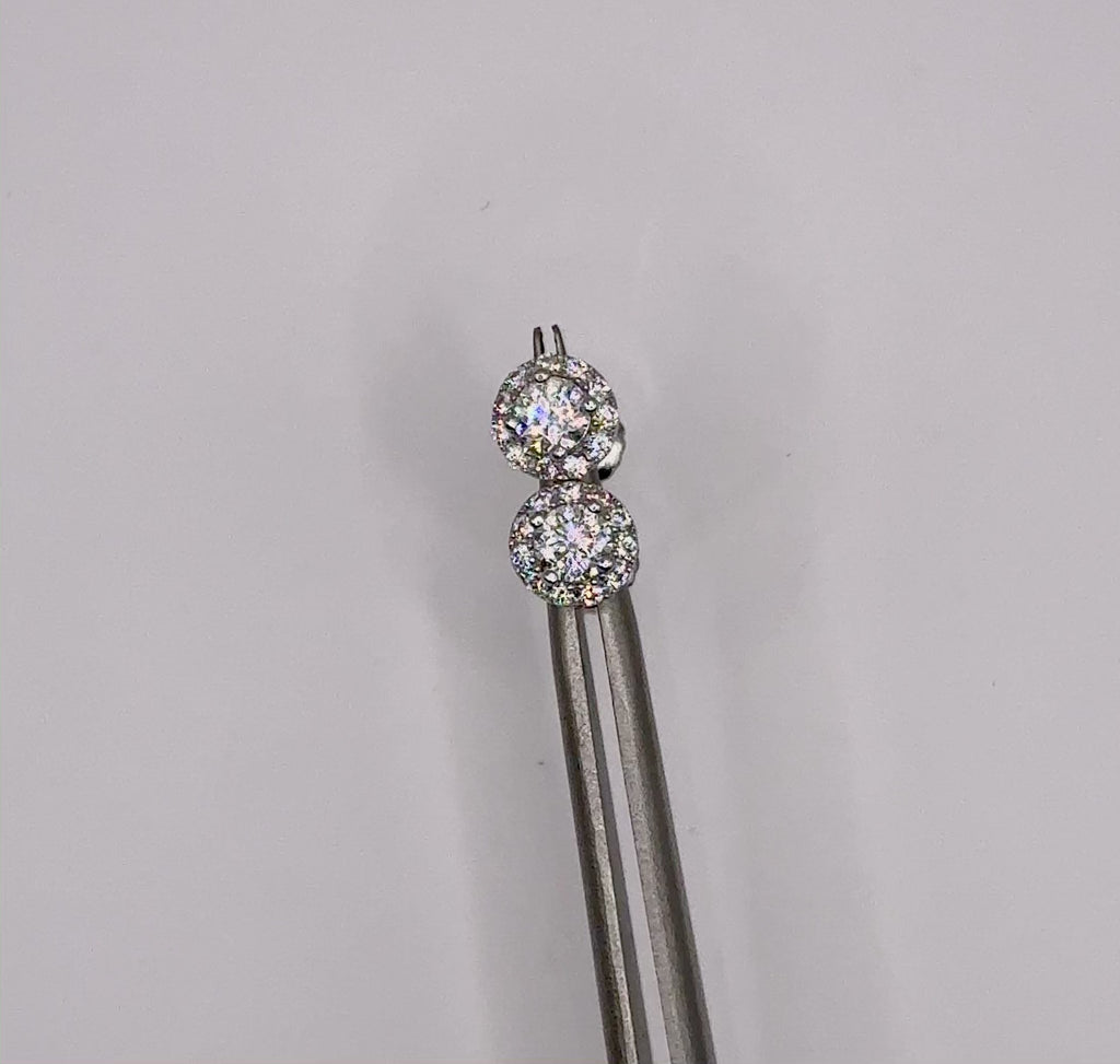 Aretes moissanita