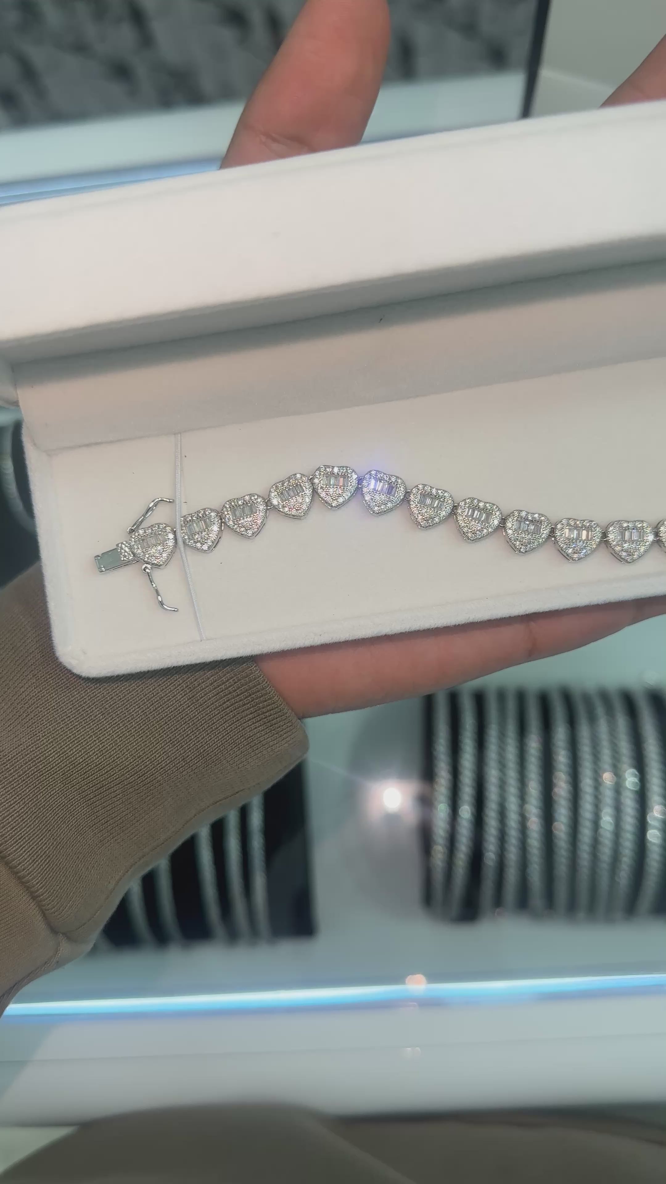 Pulso eslabones corazón