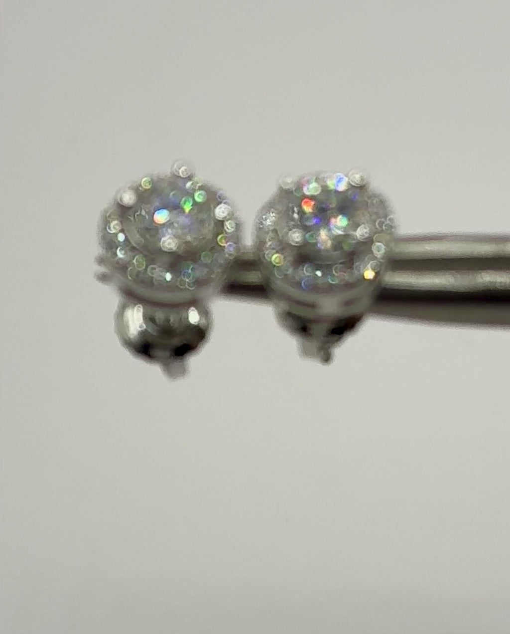 Aretes moissanita
